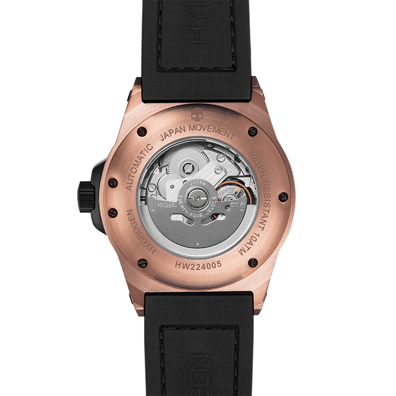 Buy Hydrogen Watch Otto Black Rose Gold Online