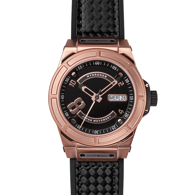 Buy Hydrogen Watch Otto Black Rose Gold Online
