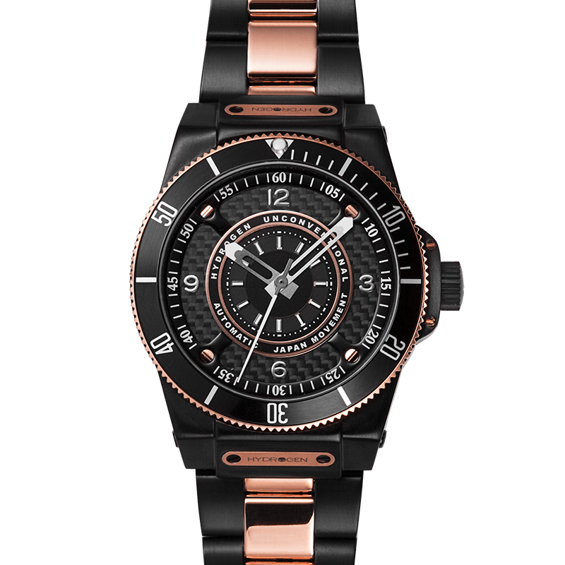 Buy Hydrogen Watch Sportivo Black Gold Bracelet Online