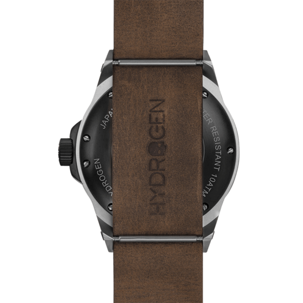 Buy Hydrogen Watch Vento Silver Black Leather Online