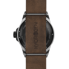Buy Hydrogen Watch Vento Silver Black Leather Online