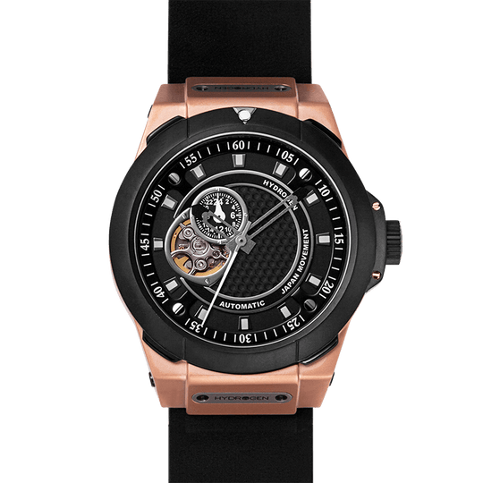 Hydrogren Vento Black-Rose Gold-Nato Watch