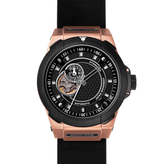 Buy Hydrogen Watch Vento Black Rose Gold Leather Online