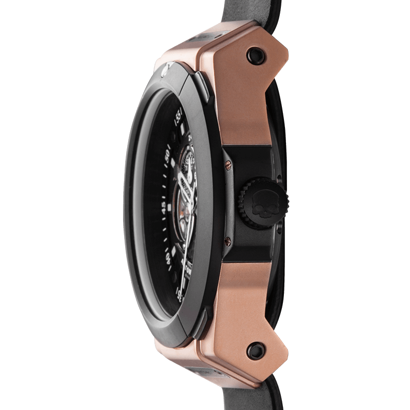 Buy Hydrogen Watch Vento Black Rose Gold Leather Online