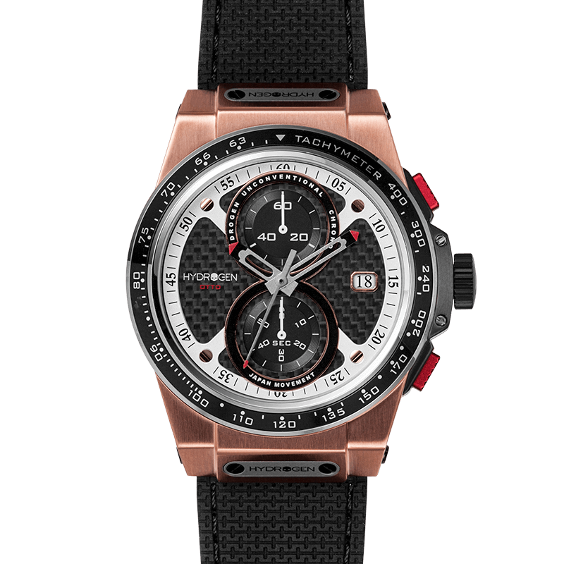 Buy Hydrogen Watch Otto Chrono Black Rose Gold Online