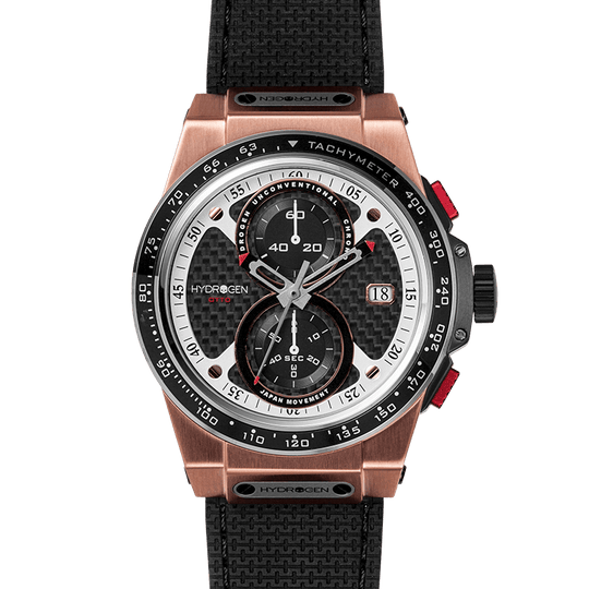 Hydrogren Otto Chrono Black Rose Gold Watch