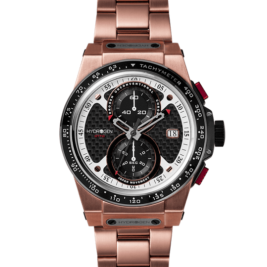 Hydrogren Otto Chrono Rose Gold Link Watch