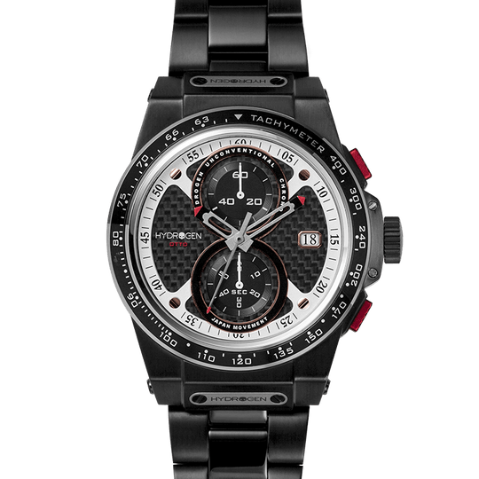 Hydrogren Otto Chrono Black Link Watch