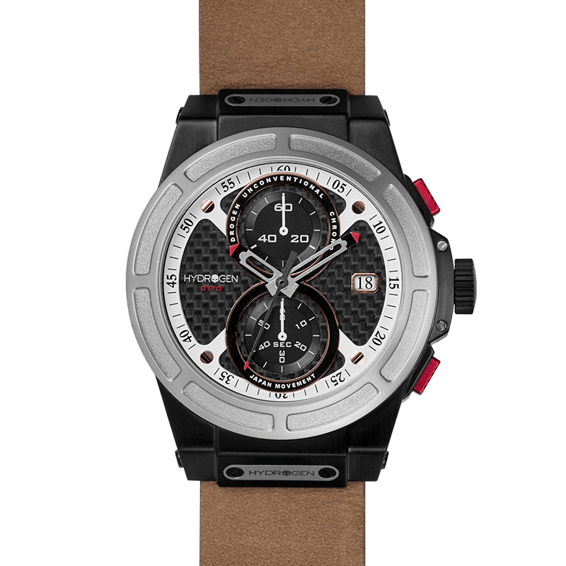 Buy Hydrogen Watch Otto Chrono Silver Black Nato Online
