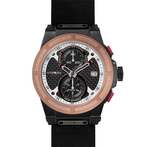 Buy Hydrogen Watch Otto Chrono Black Rose Gold Nato Online