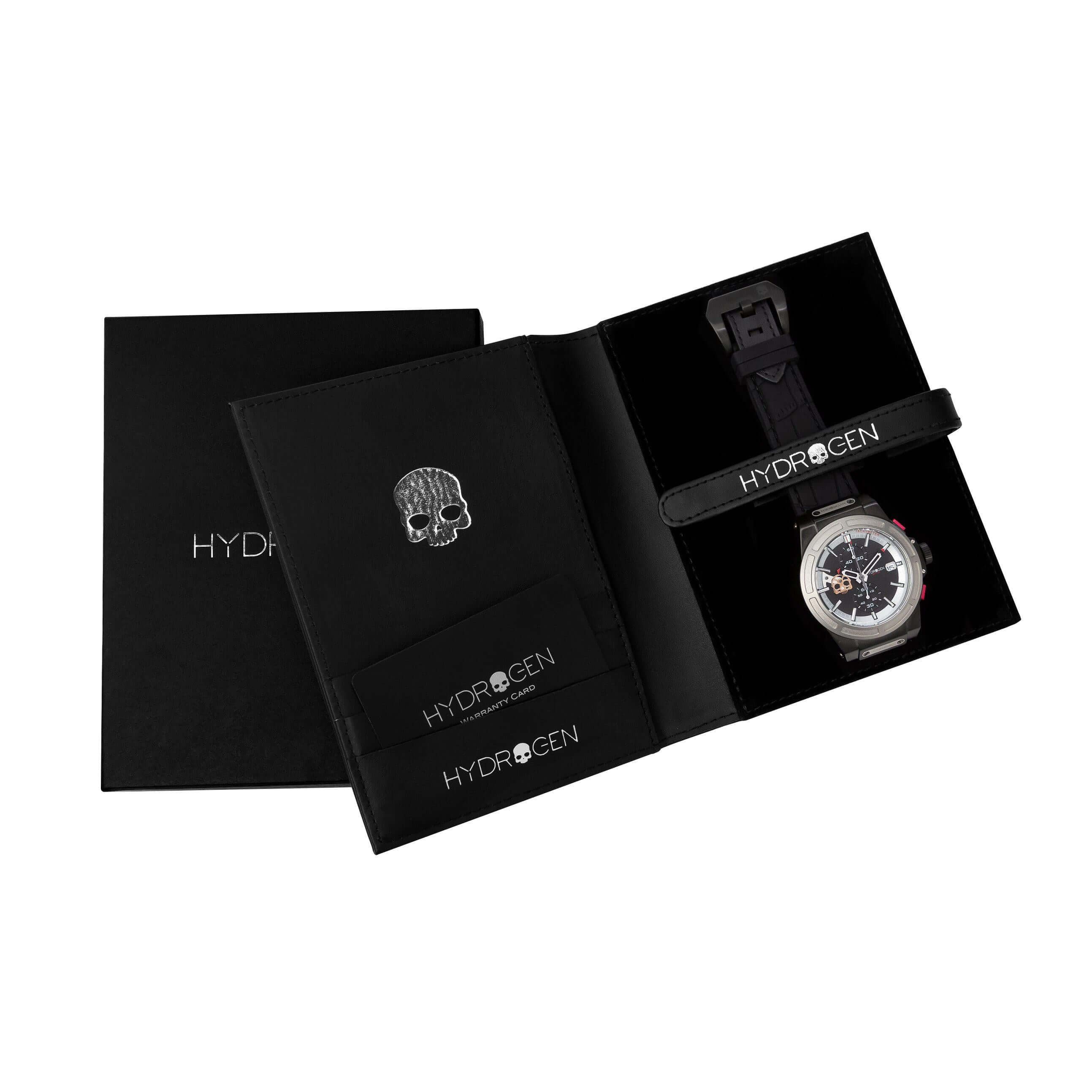 Buy Hydrogen Watch Otto Chrono Silver Matt Black Online
