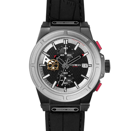 Hydrogren Otto Chrono Silver-Black Watch
