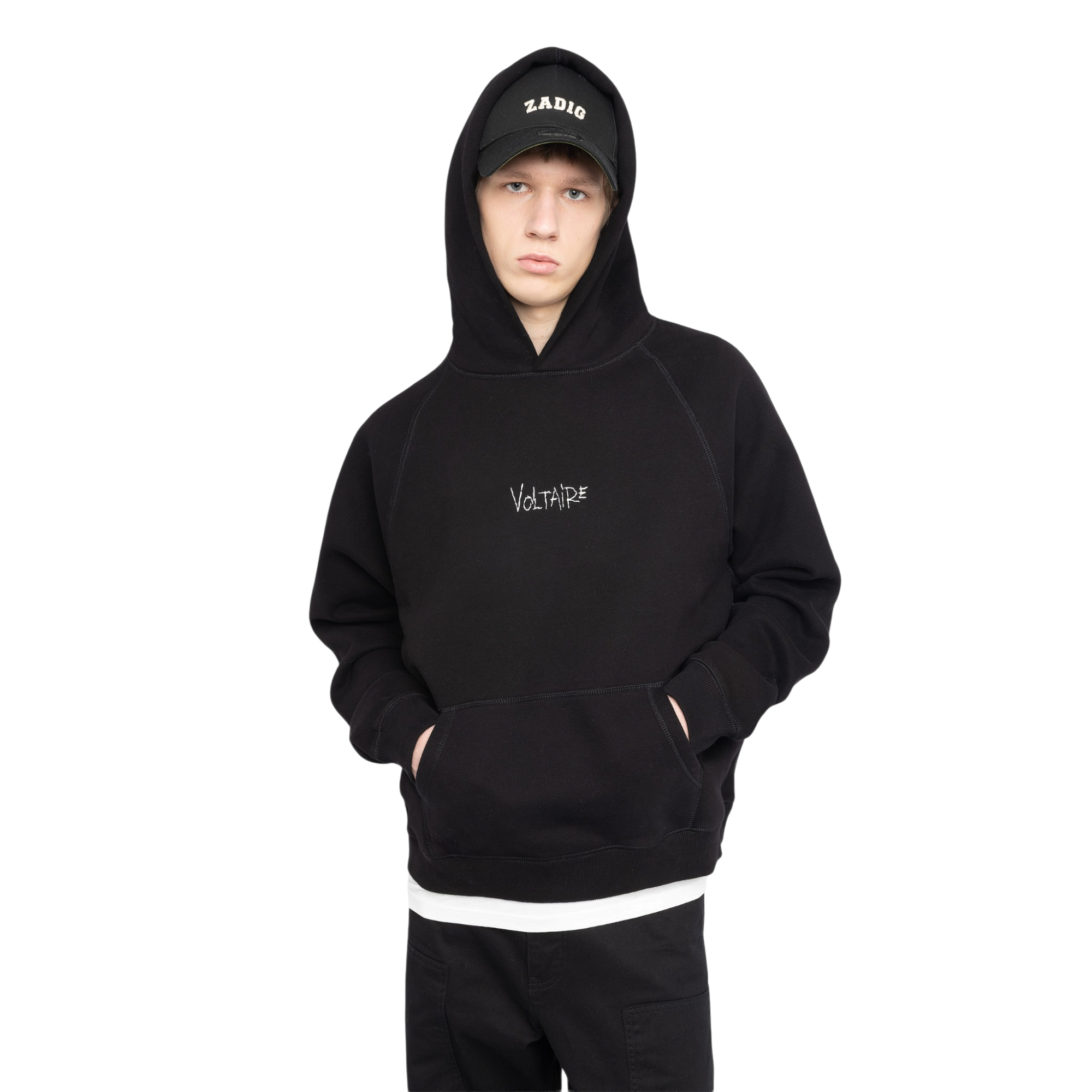 Georgy Manifesto Embroidered Hoodie - Black