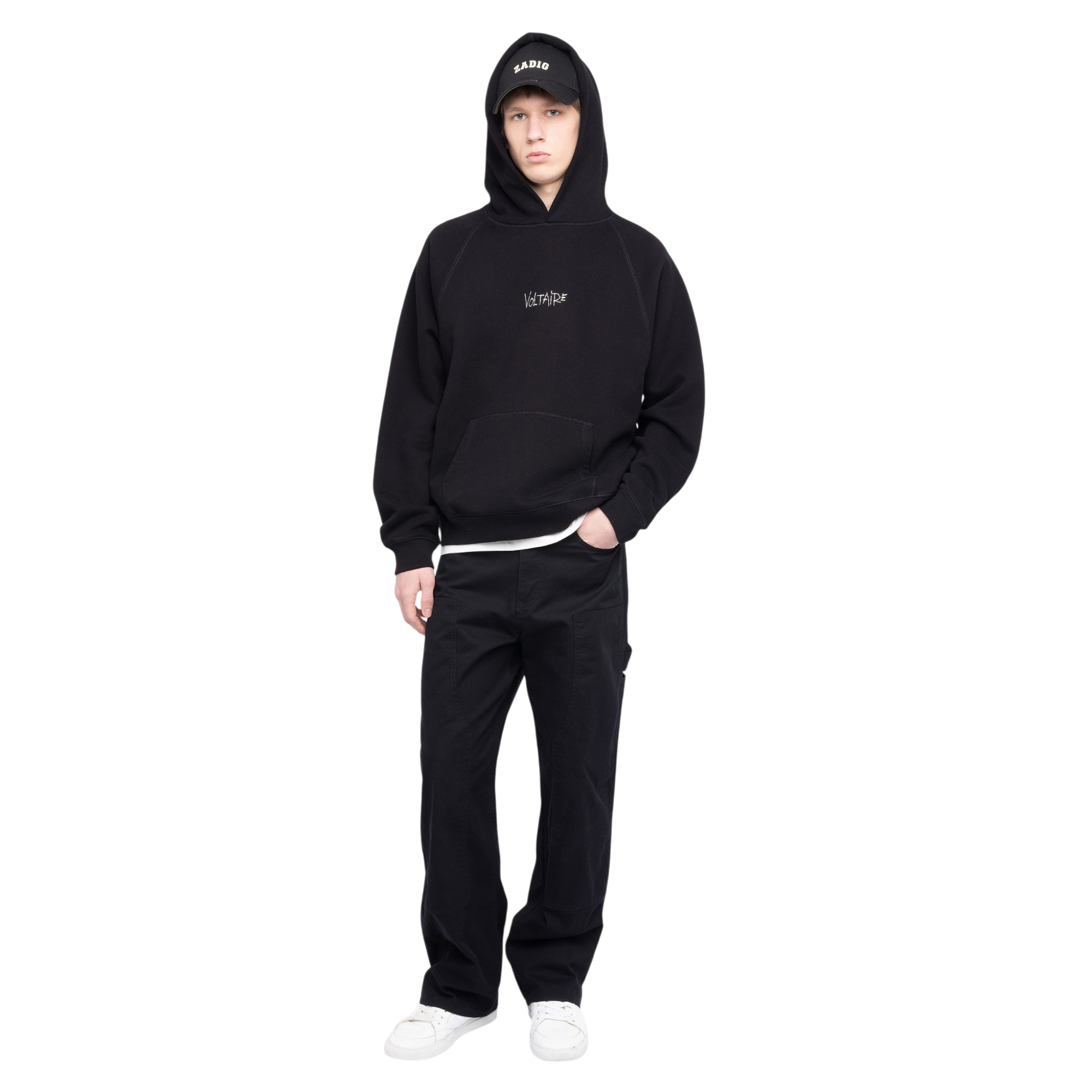Georgy Manifesto Embroidered Hoodie - Black
