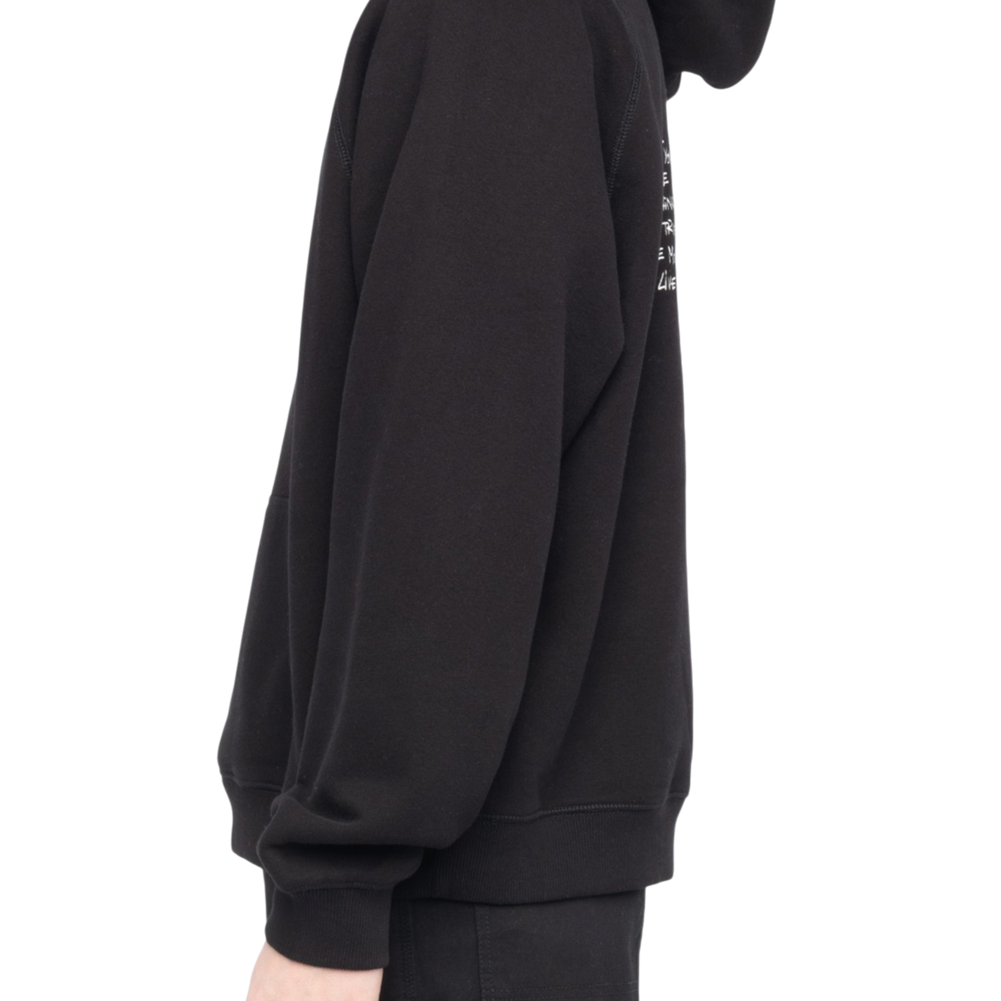 Georgy Manifesto Embroidered Hoodie - Black