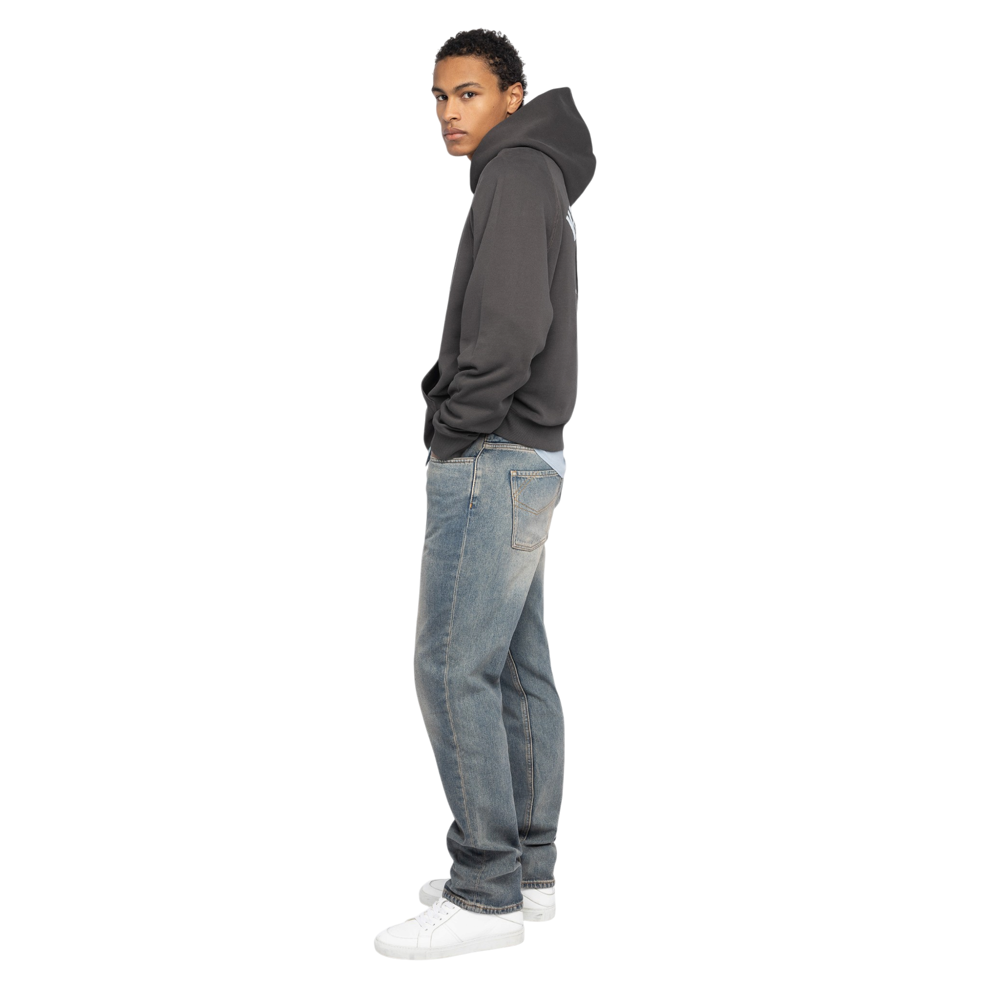 Georgio Blason Embroidered Hoodie - Carbone Grey