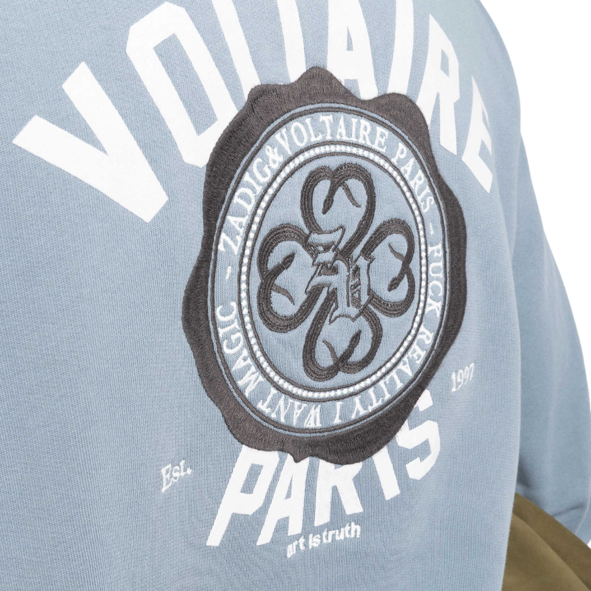 Aime Blason Crest Sweatshirt - Sixtine Blue
