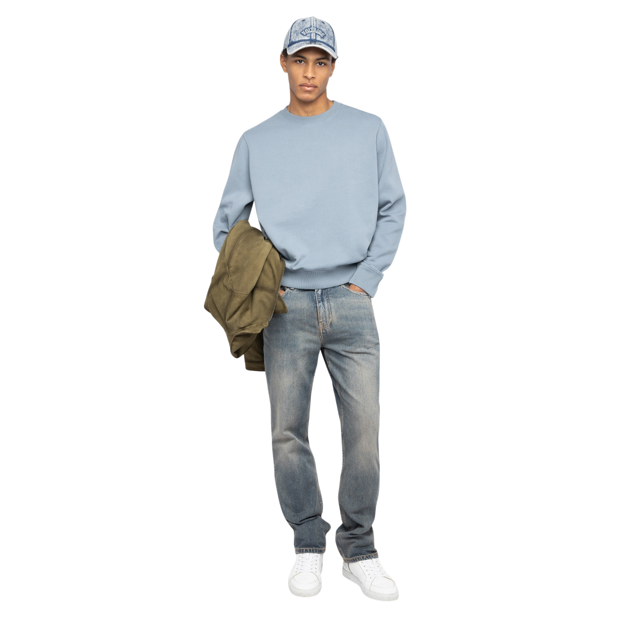 Aime Blason Crest Sweatshirt - Sixtine Blue