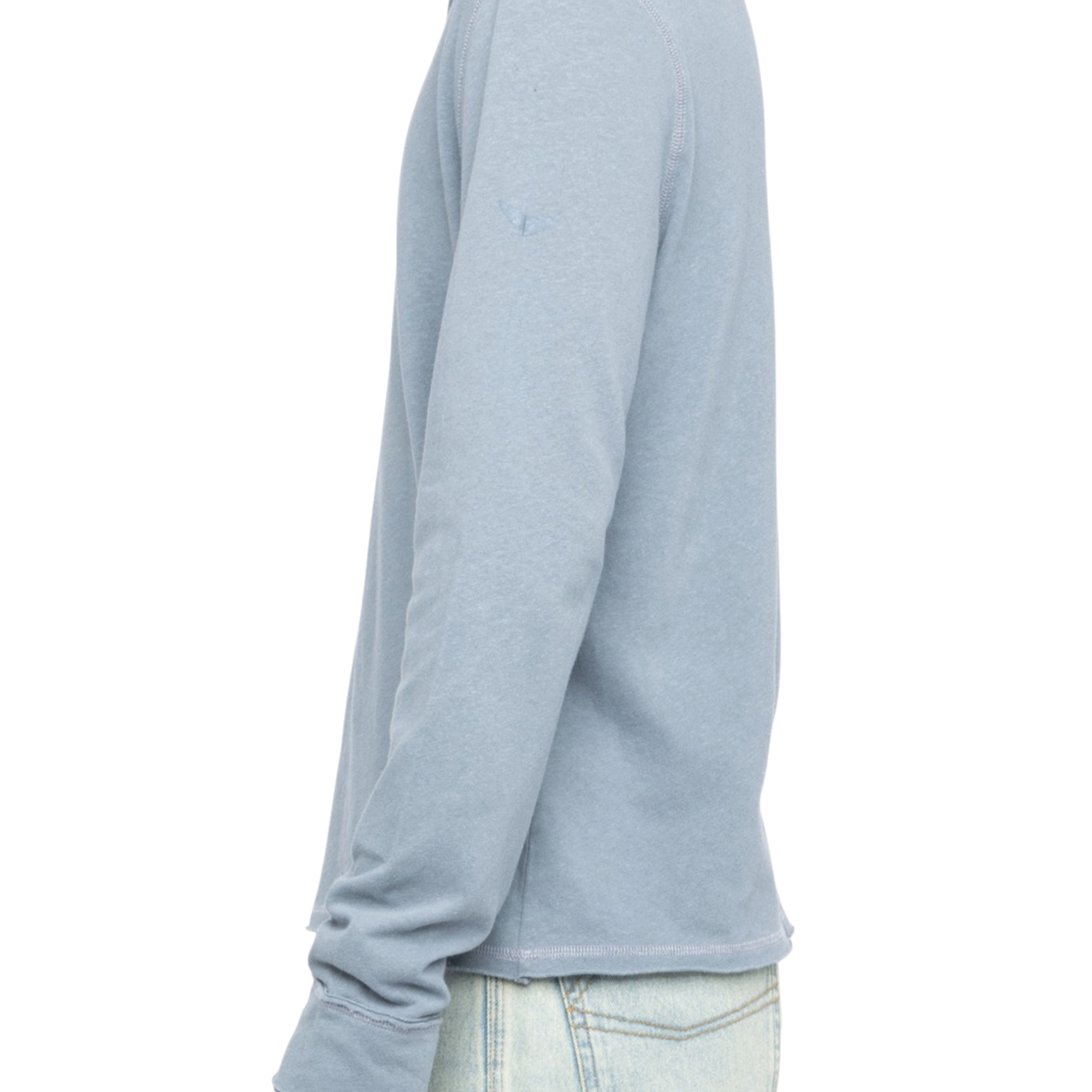 Monastir Washed Linen-Blend Henley T-Shirt - Sixtine Blue