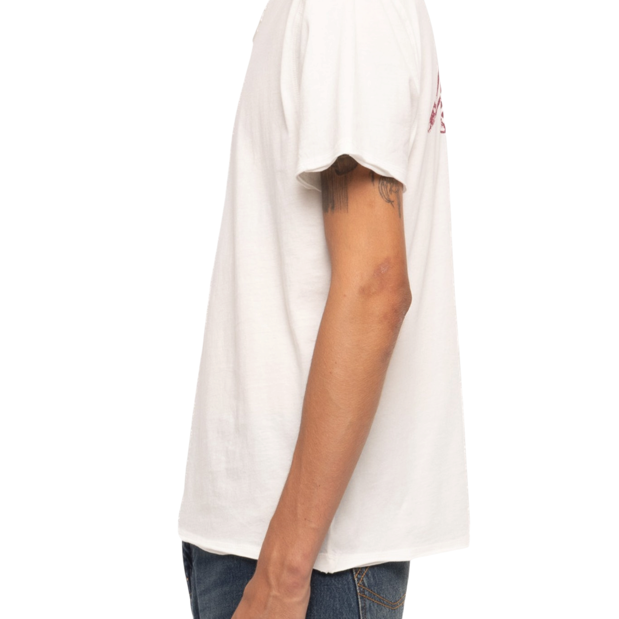 Monastir Voltaire-Print Cotton Henley T-Shirt - Judo White