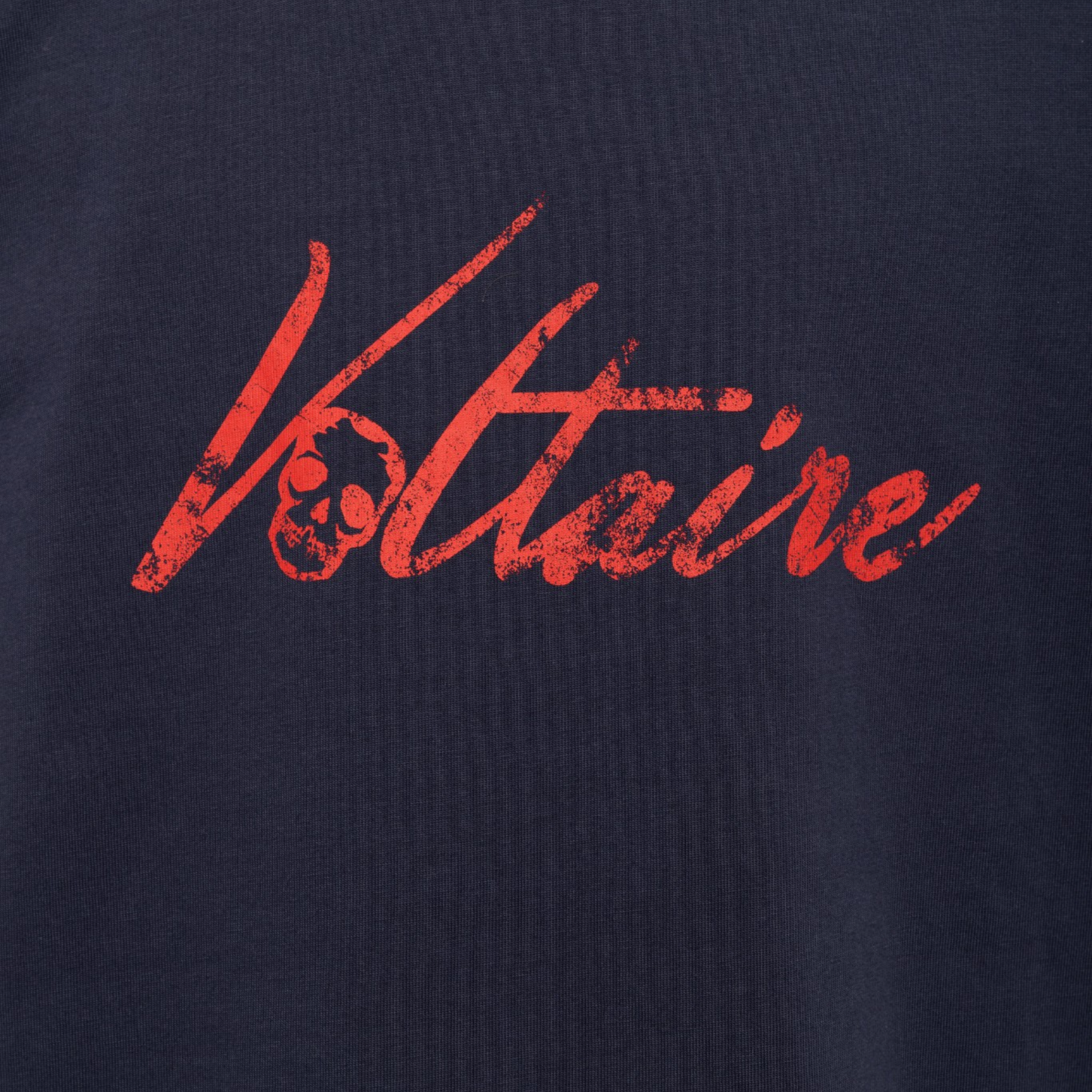 Teddy Voltaire Print T-Shirt - Encre Blue