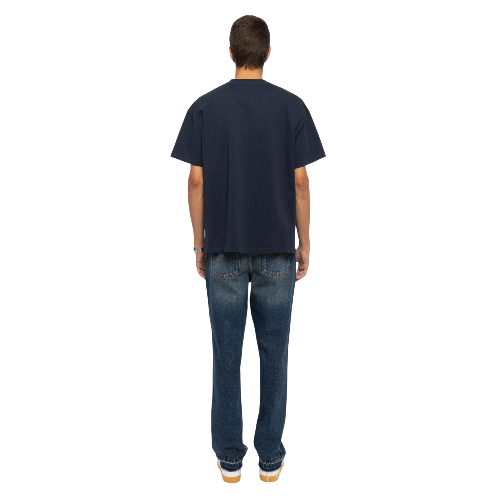 Teddy Voltaire Print T-Shirt - Encre Blue