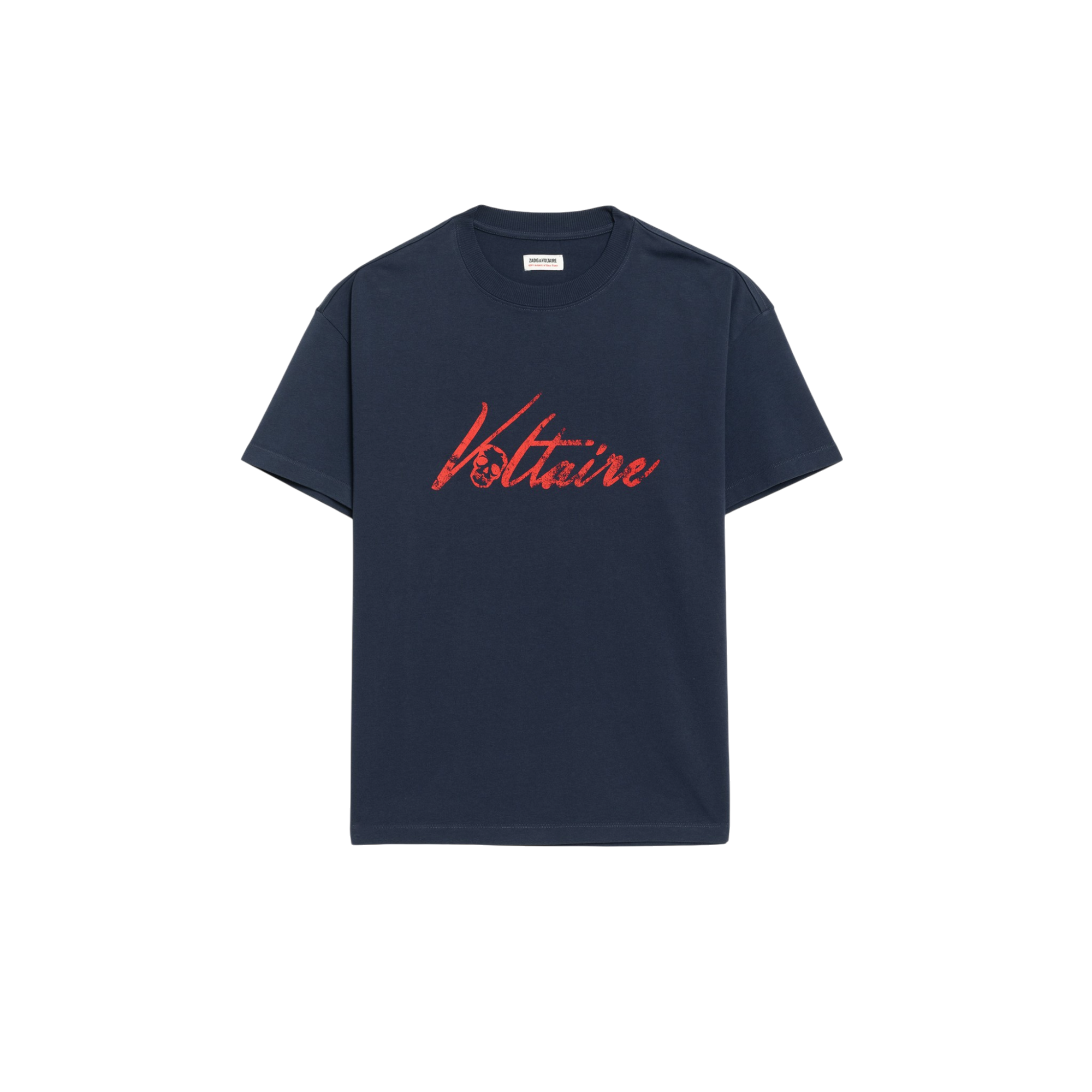 Teddy Voltaire Print T-Shirt - Encre Blue