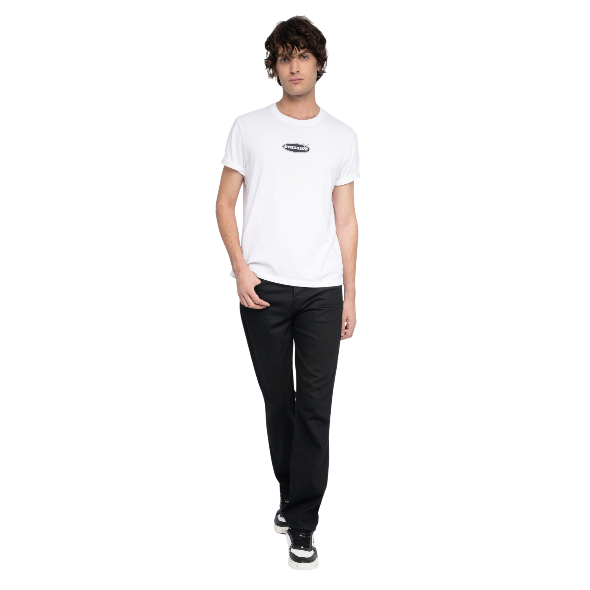 Tommy Organic Cotton Voltaire Badge T-Shirt - White
