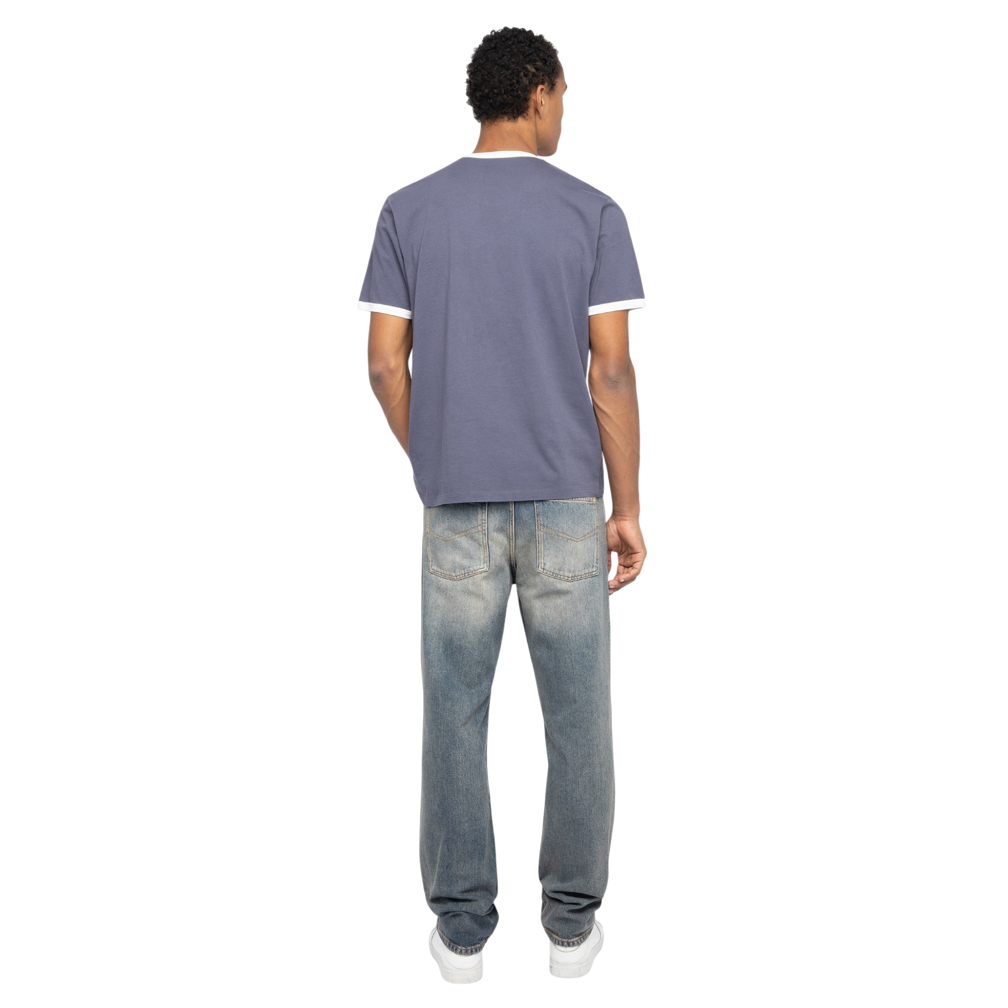 Woody Blason Graphic Cotton T-Shirt - Storm Blue