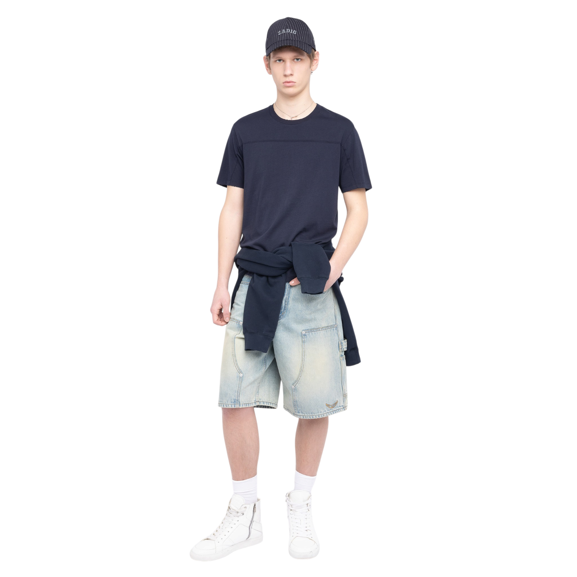 Tommy Voltaire 97 Cotton T-Shirt - Encre Navy Blue