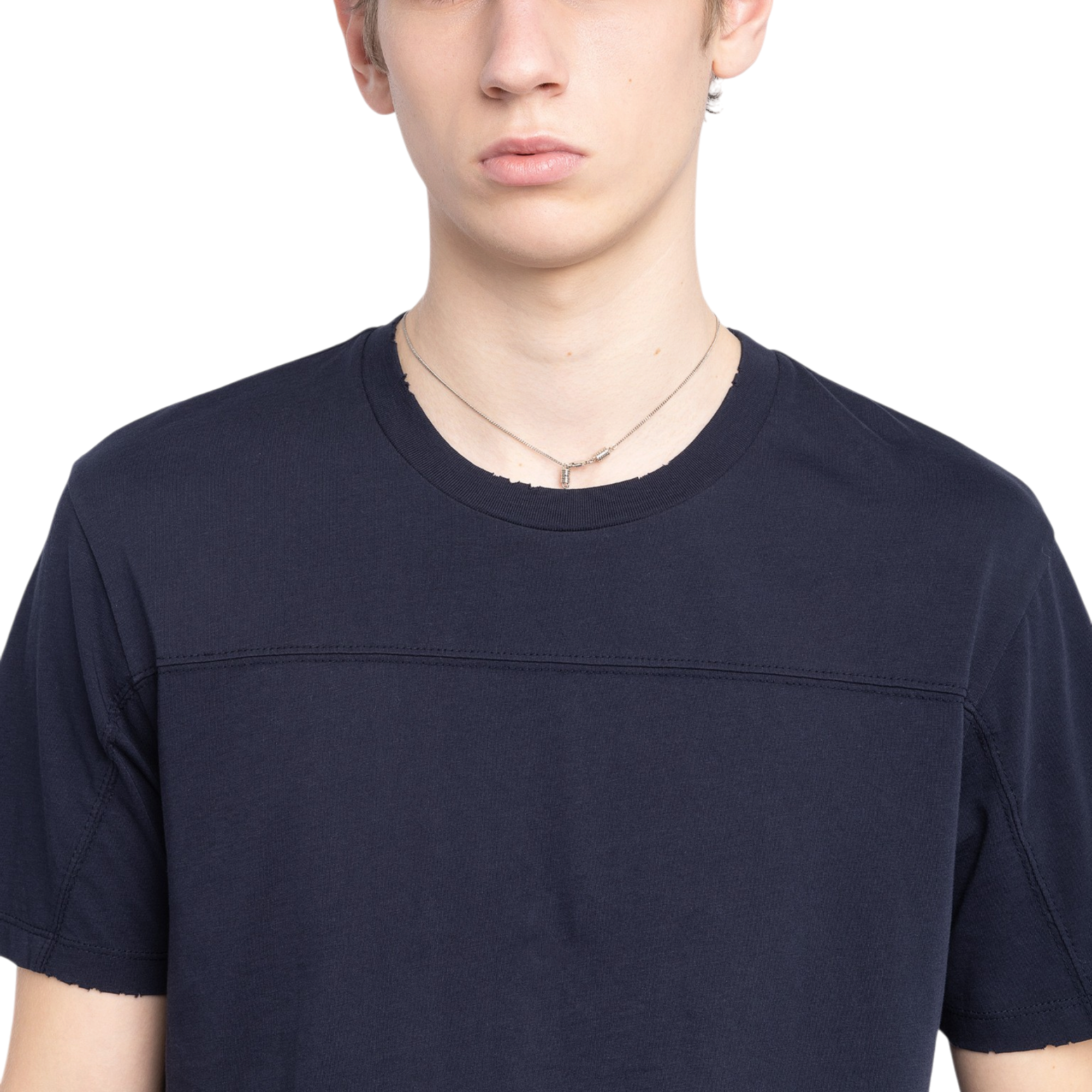 Tommy Voltaire 97 Cotton T-Shirt - Encre Navy Blue