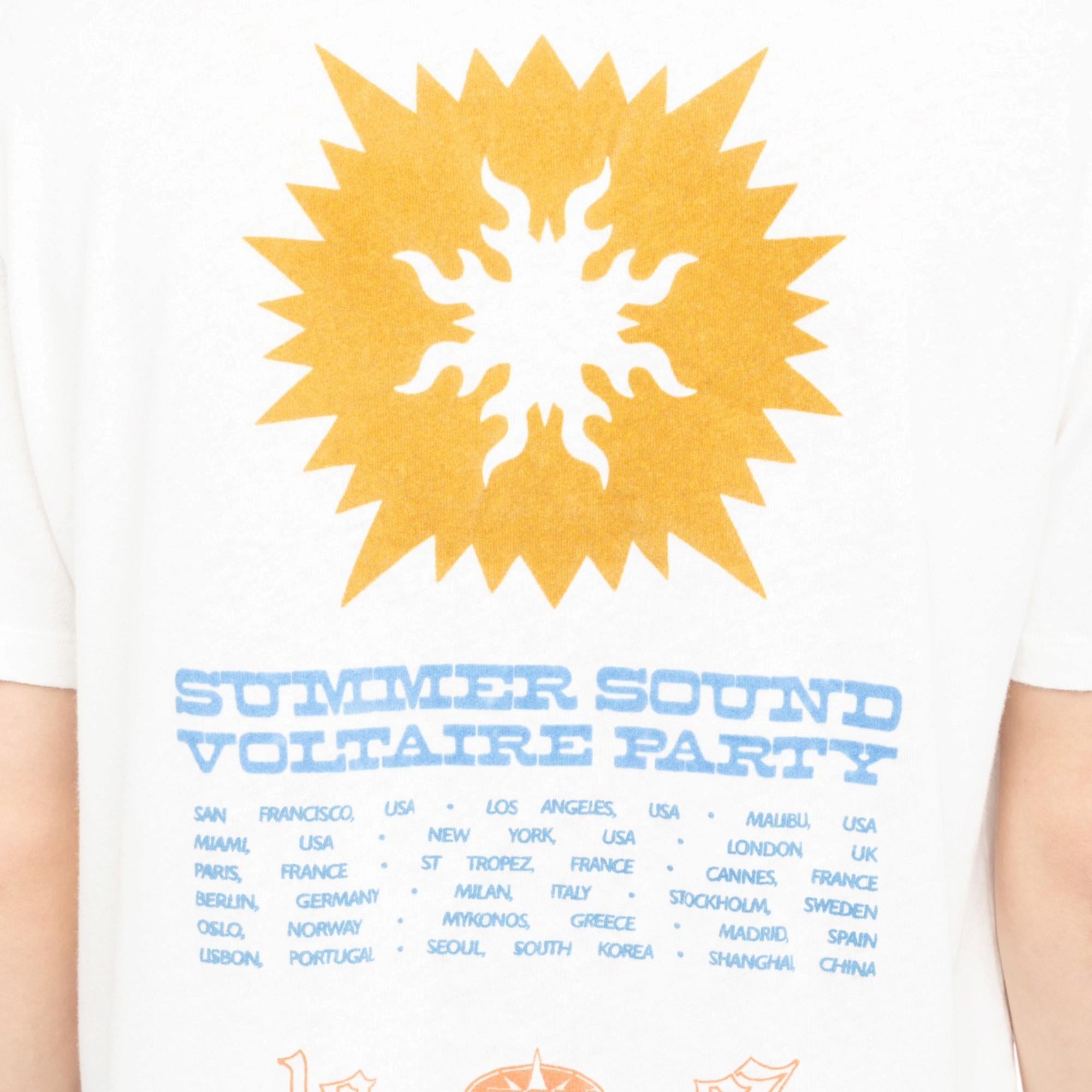 Tommy Summer Concert Cotton-Linen T-Shirt - Judo White