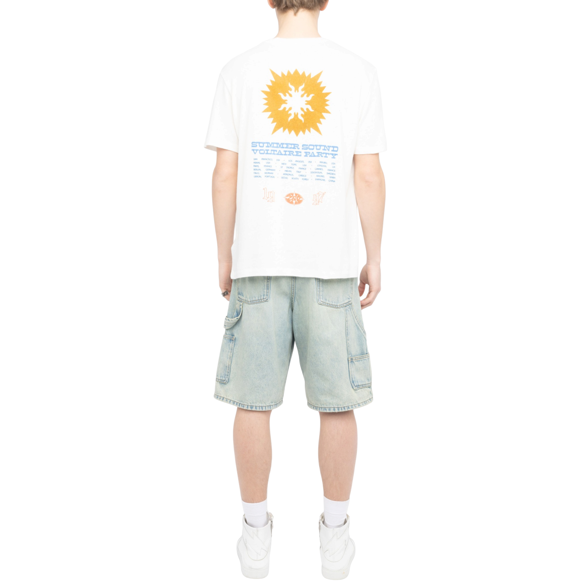 Tommy Summer Concert Cotton-Linen T-Shirt - Judo White
