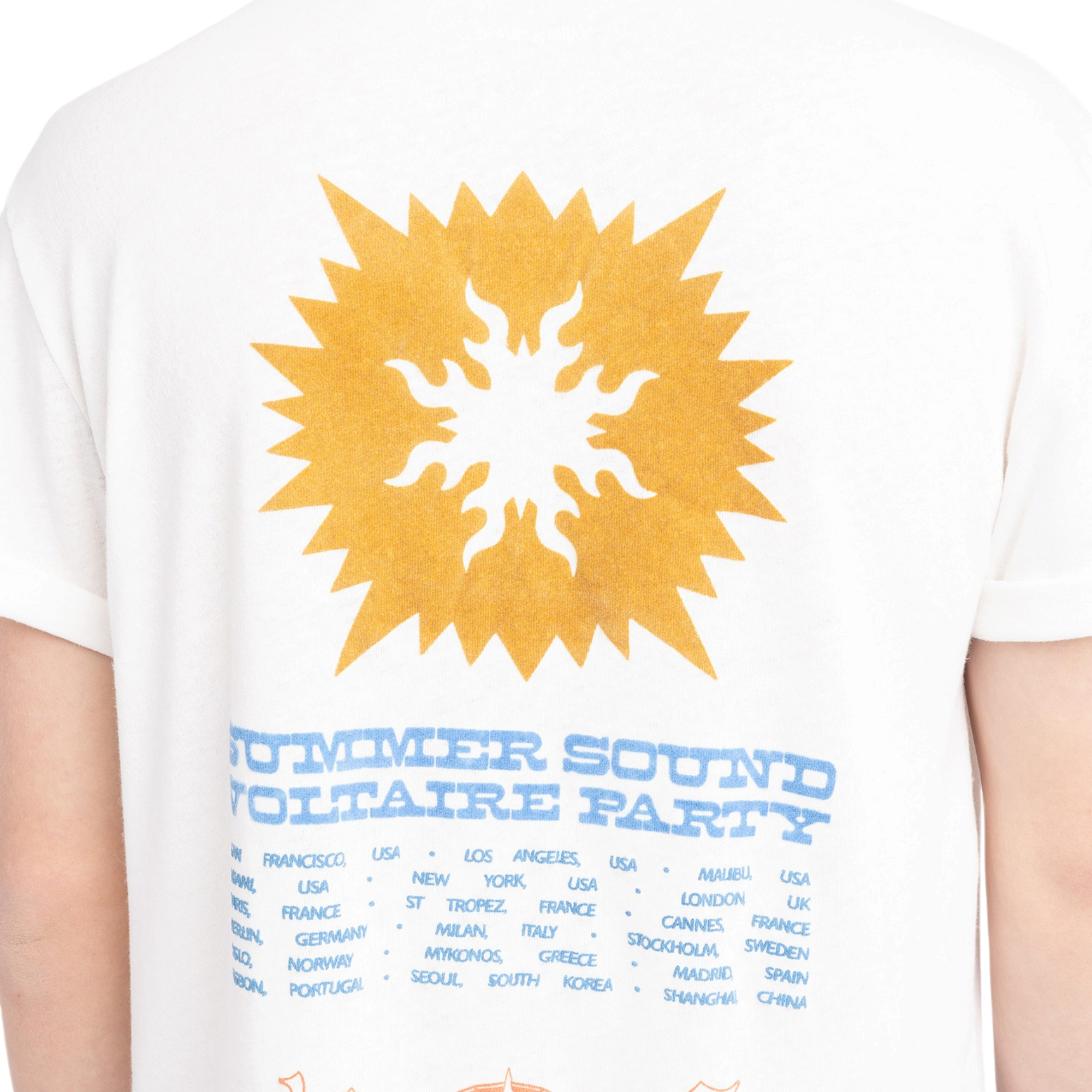 Tommy Summer Concert Cotton-Linen T-Shirt - Judo White