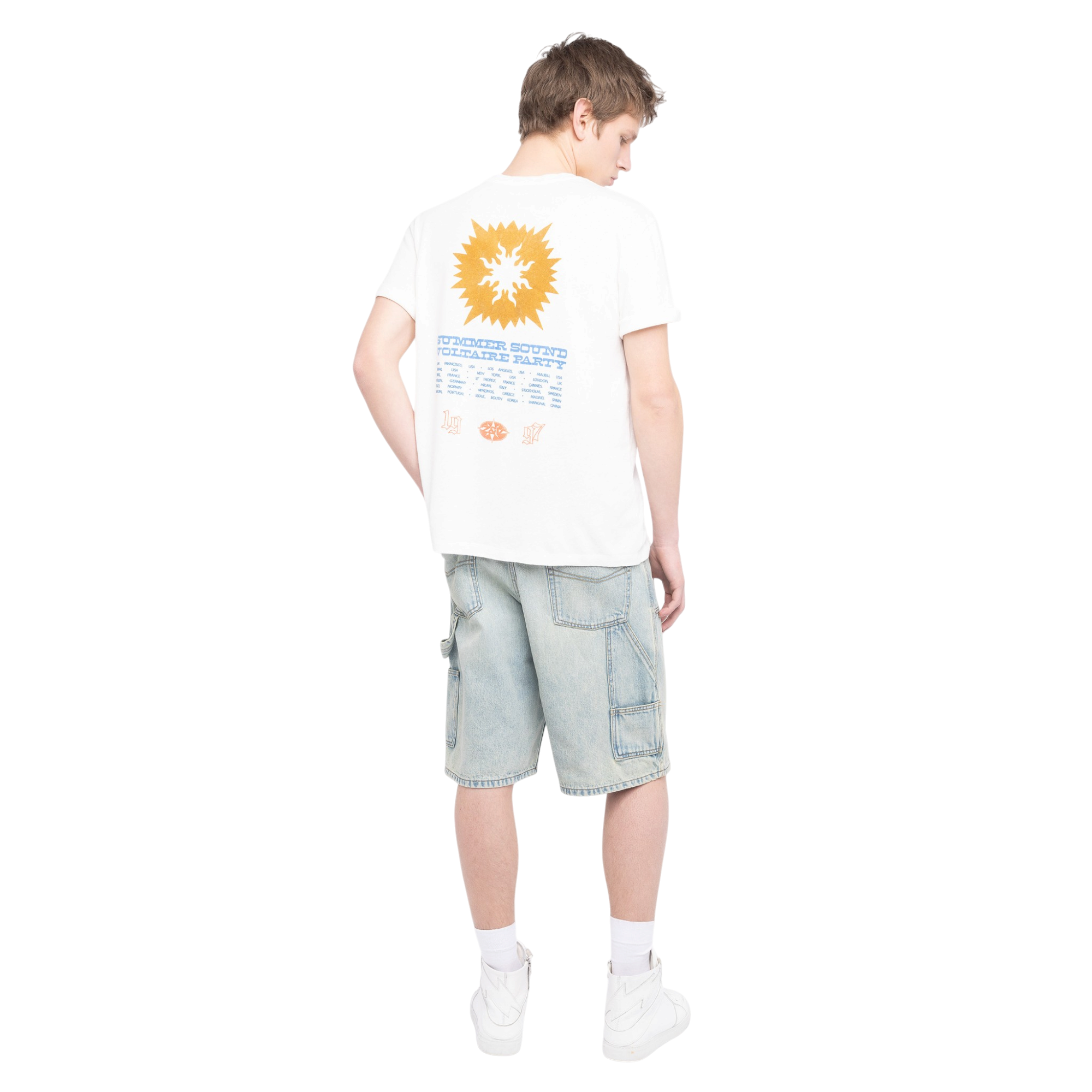 Tommy Summer Concert Cotton-Linen T-Shirt - Judo White