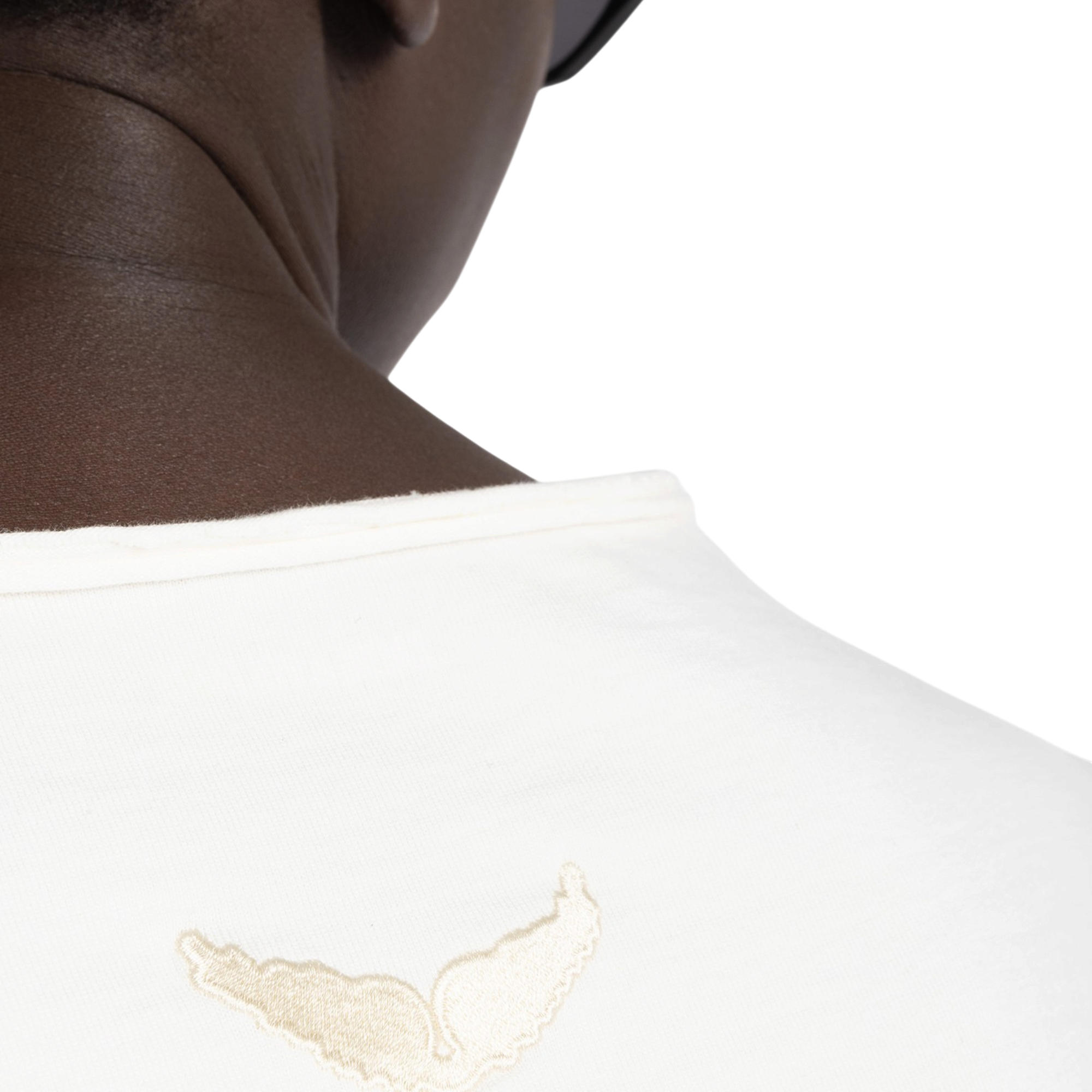 Meg Cotton V-Neck T-Shirt - Judo White