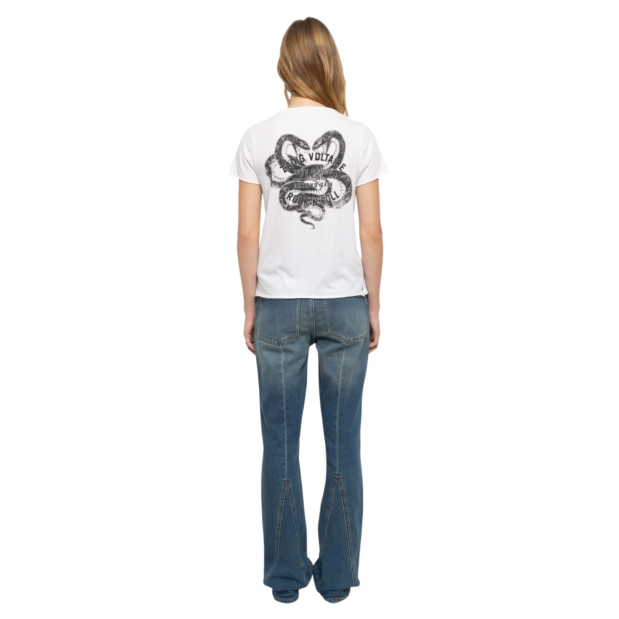 Tunisien Cotton Henley T-Shirt - White
