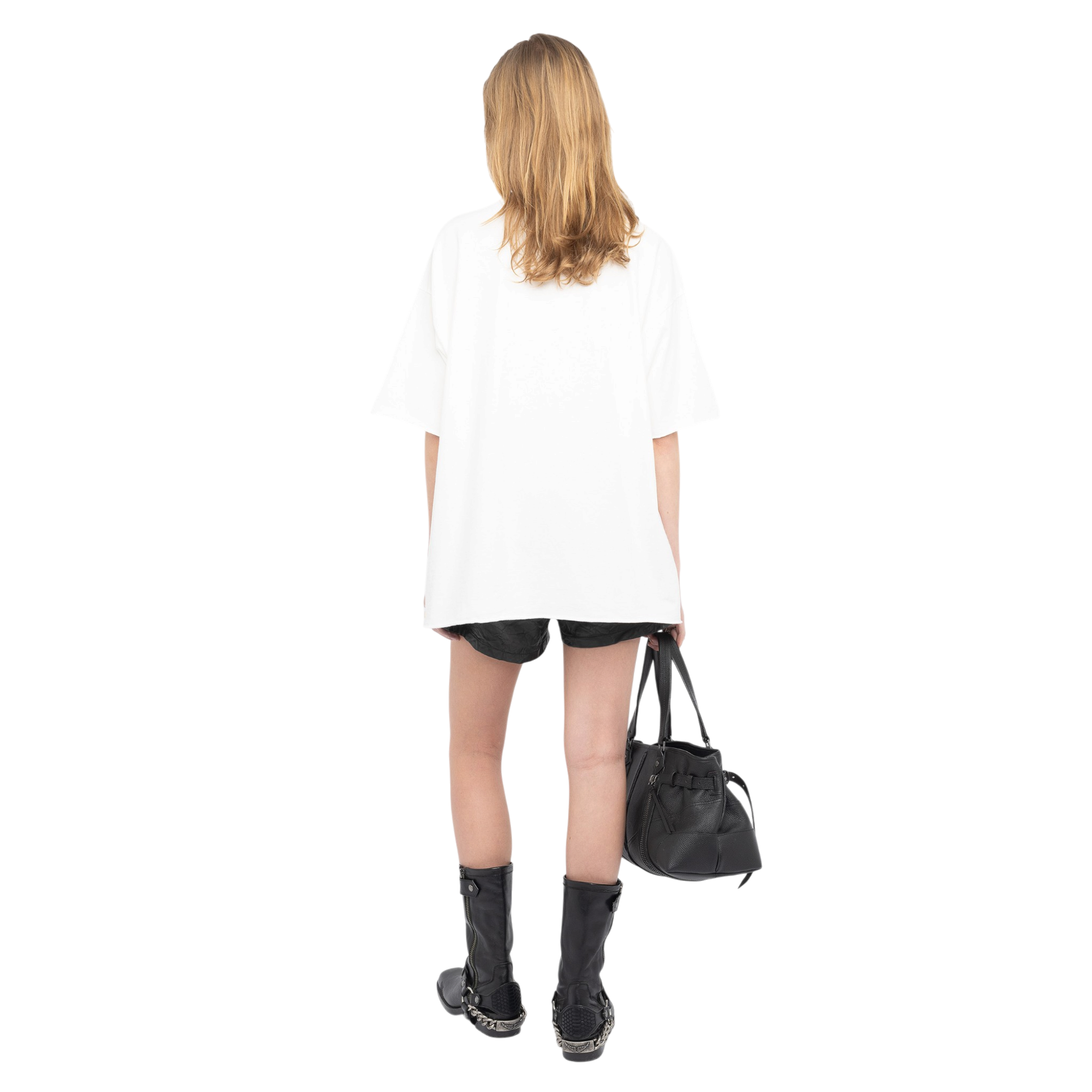 Berry Peace Crest Rhinestone Cotton T-Shirt - Judo White