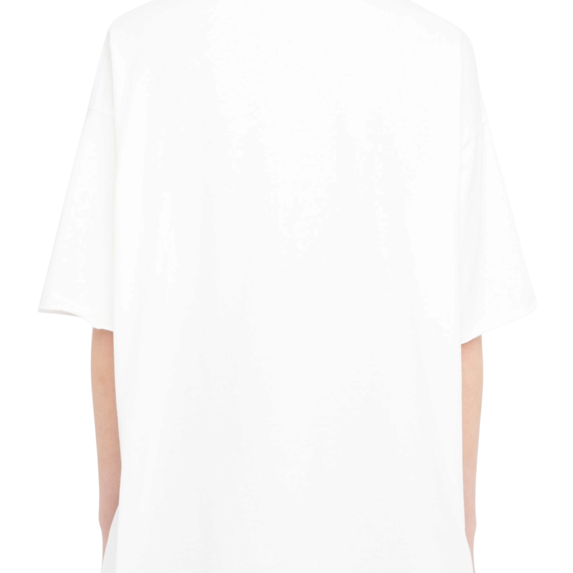Berry Peace Crest Rhinestone Cotton T-Shirt - Judo White