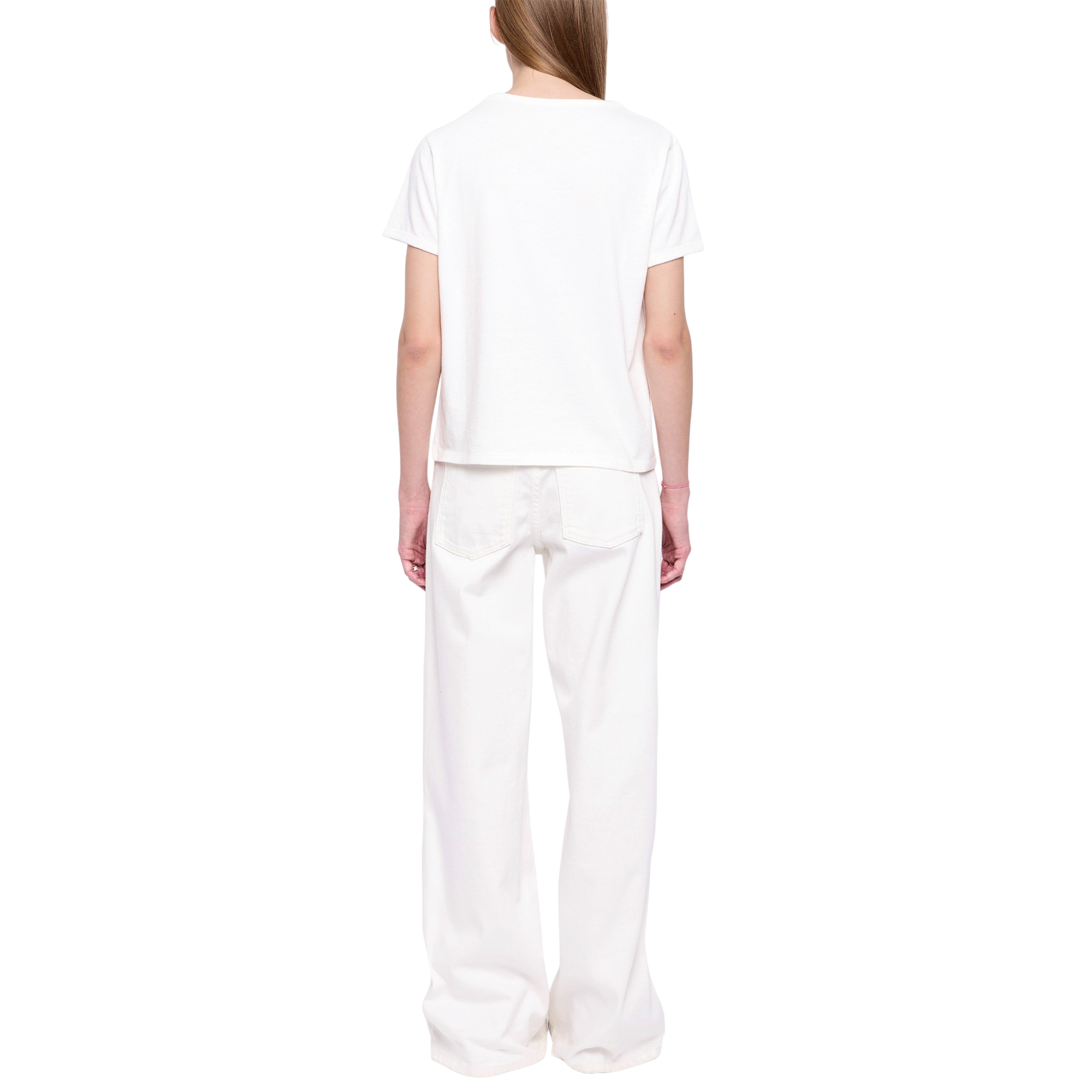 Alys Voltaire Paris Rhinestone Cotton T-Shirt - Judo White