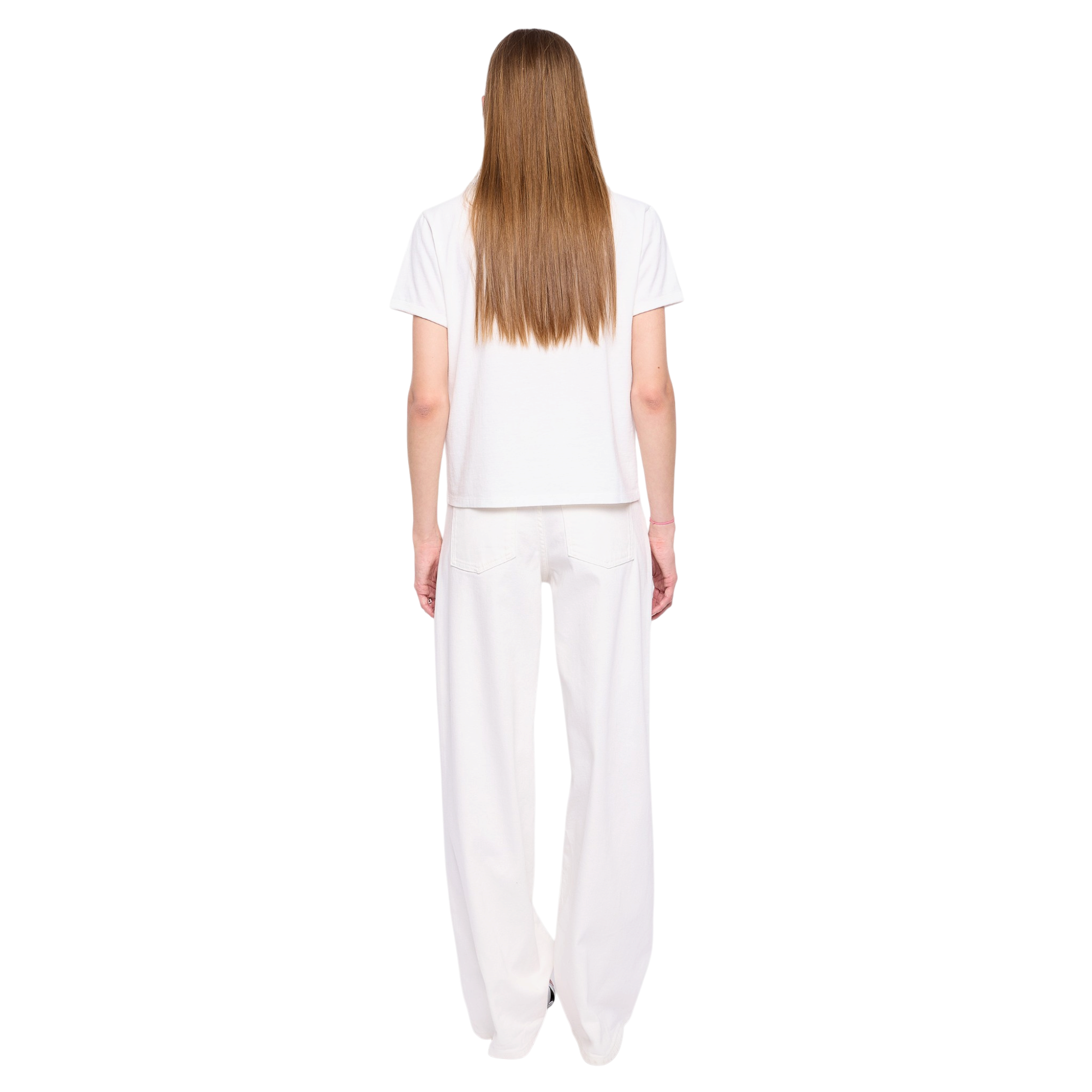 Alys Voltaire Paris Rhinestone Cotton T-Shirt - Judo White