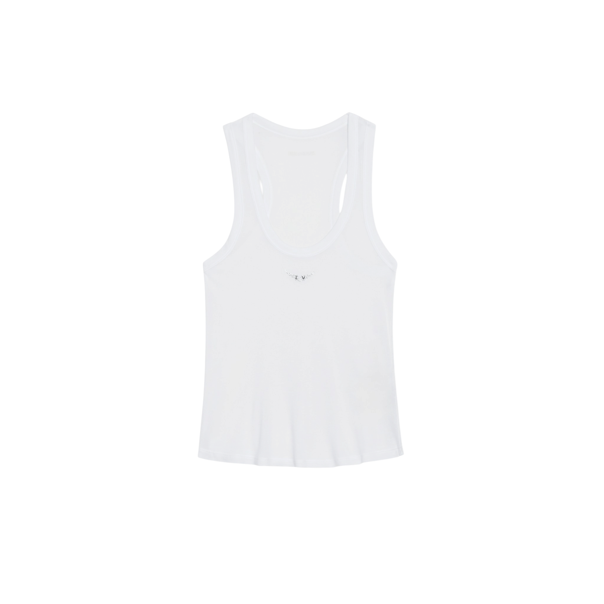 Bianca Lightweight Ribbed Modal Tank Top - White