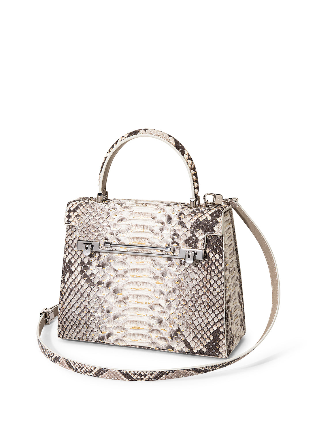 Orchidea Oro Raffles 1819 Crocodile Leather Handbag