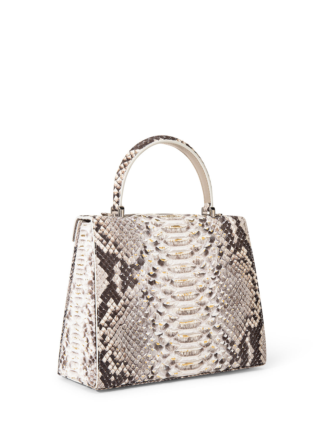 Orchidea Oro Raffles 1819 Crocodile Leather Handbag