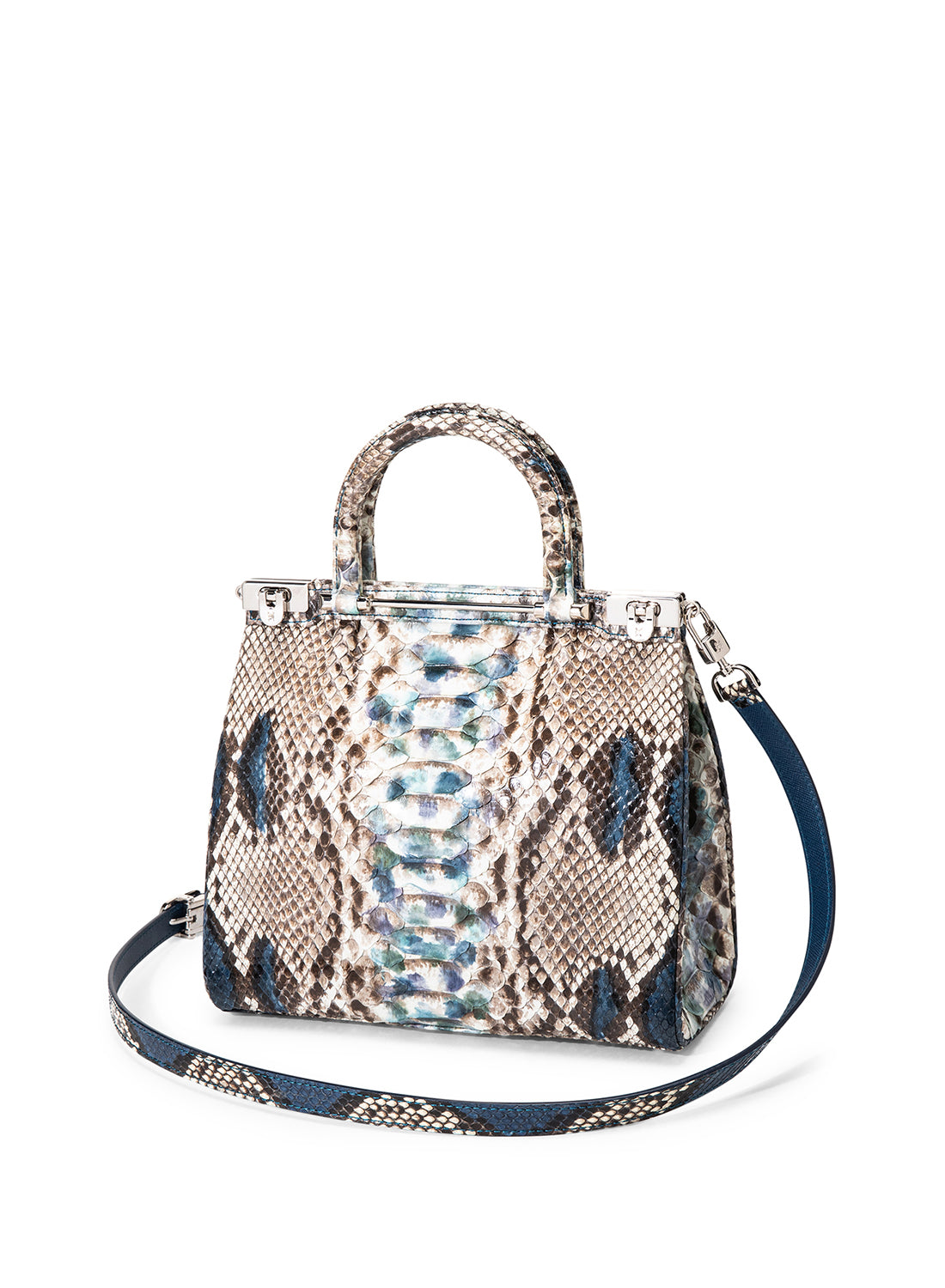 Tutti Frutti Raffles Classic Crocodile Leather Handbag
