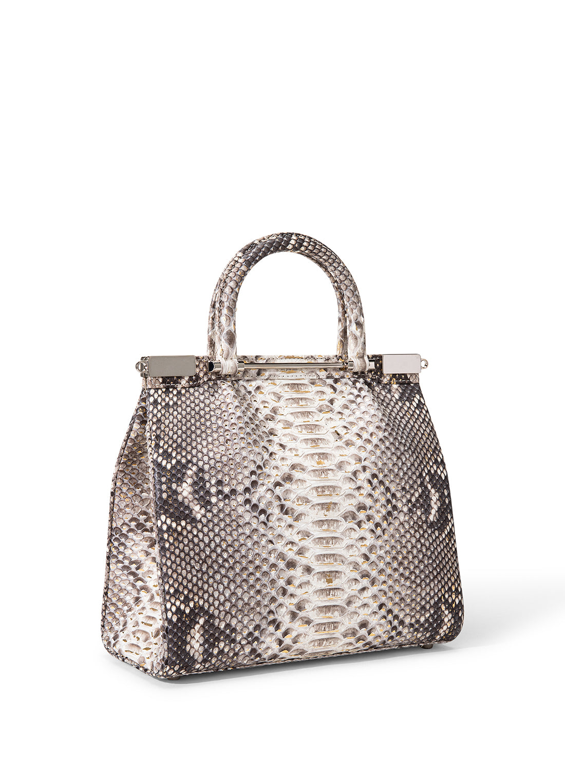 Orchidea Oro Raffles Classic Crocodile Leather Handbag
