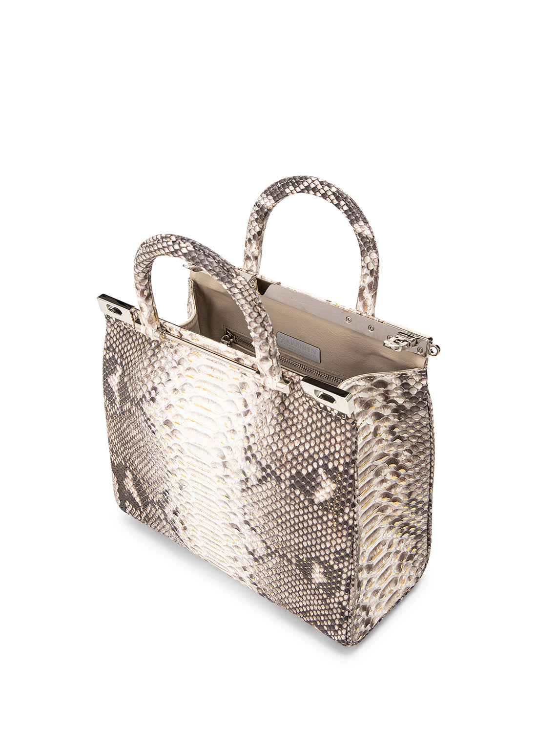 Orchidea Oro Raffles Classic Crocodile Leather Handbag