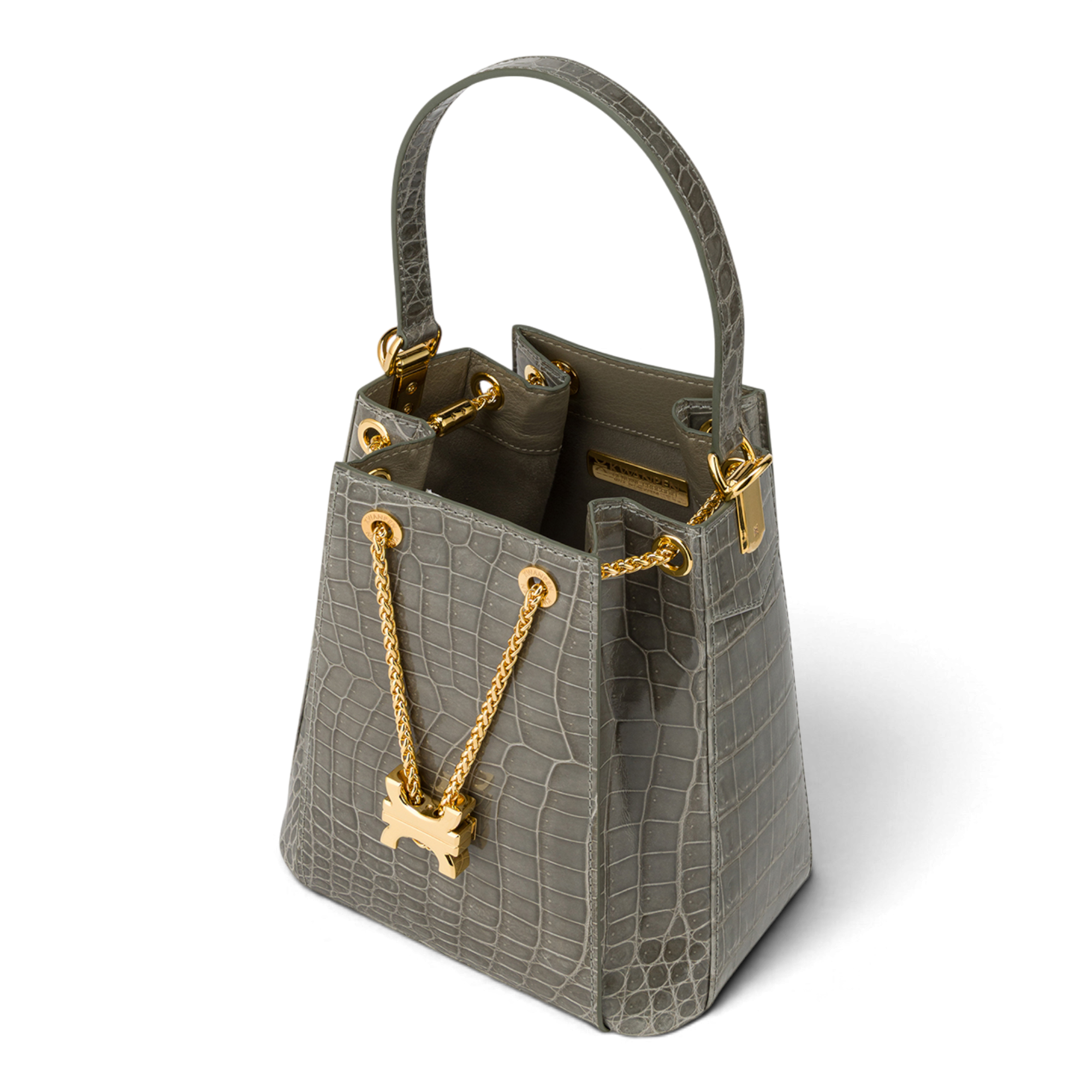 Crest Link Origami Bucket Bag