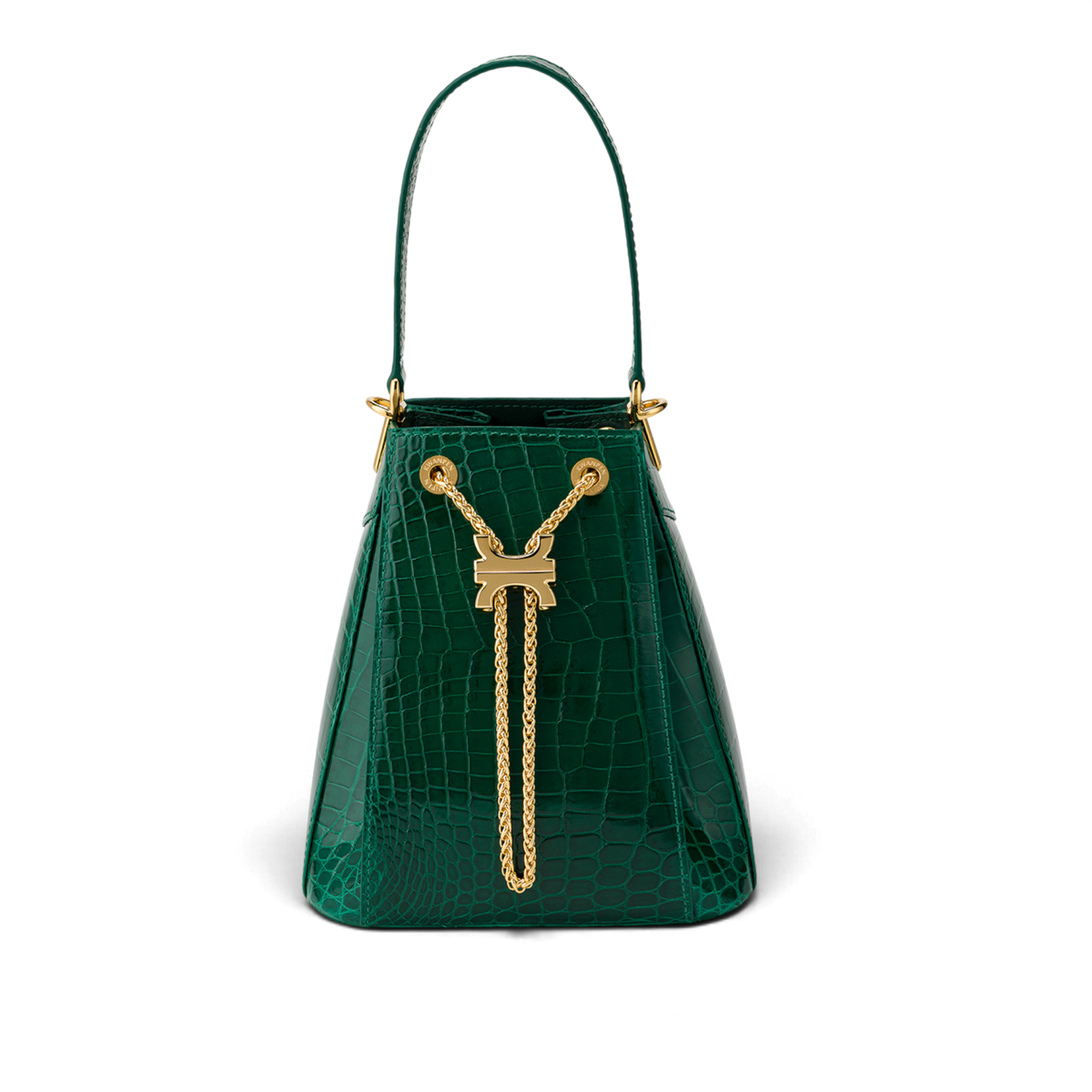 Crest Link Origami Bucket Bag