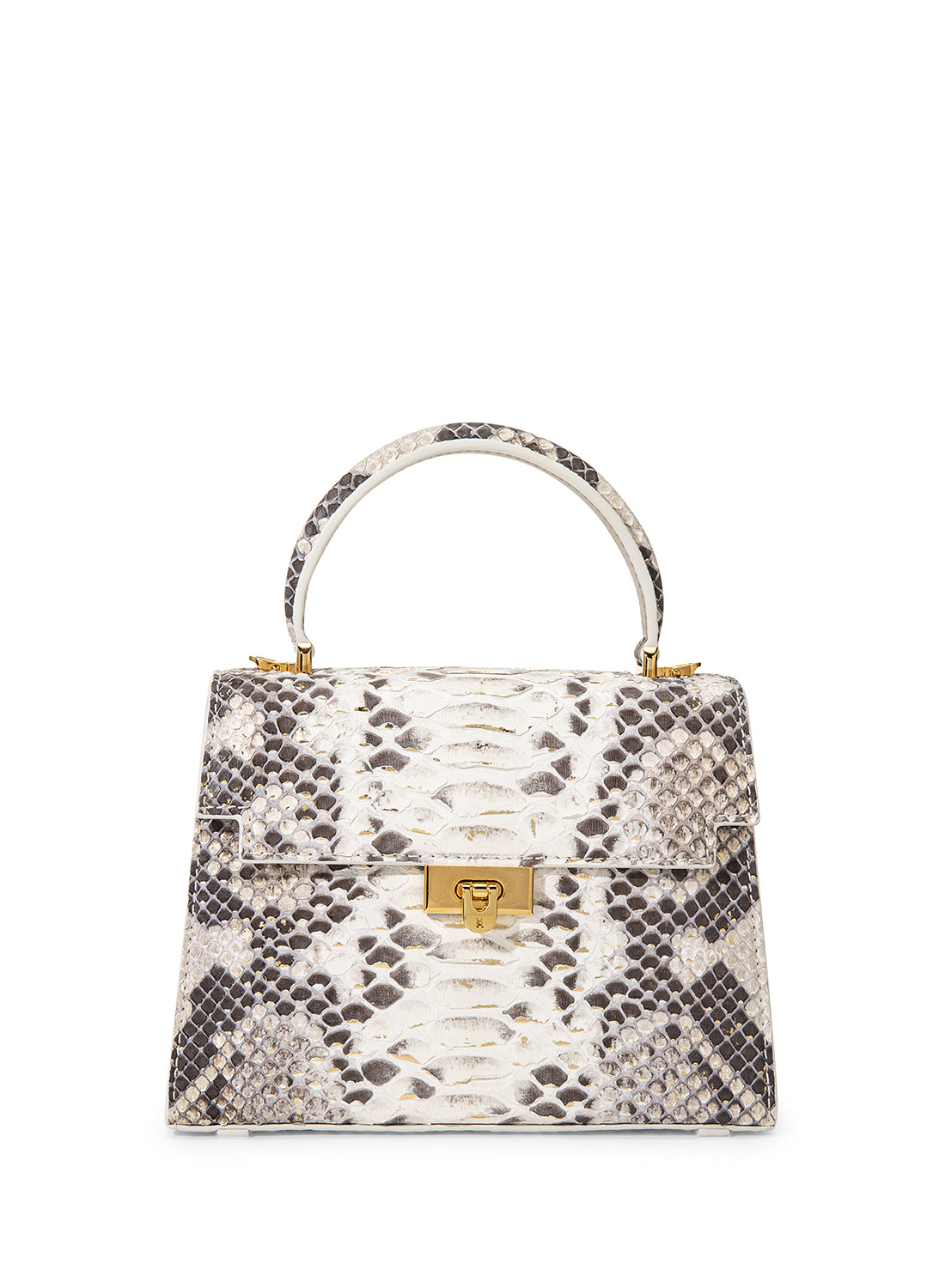Orchidea Oro Crocodile Leather Top Handle Bag